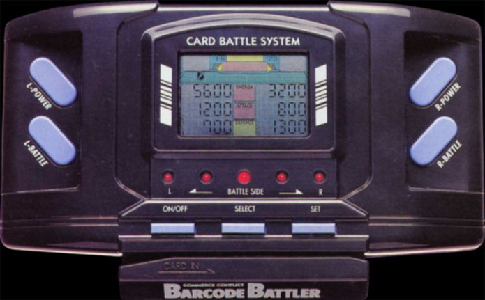 Barcode Battler, com leitor de c?digo de barras (Foto: Divulga??o)