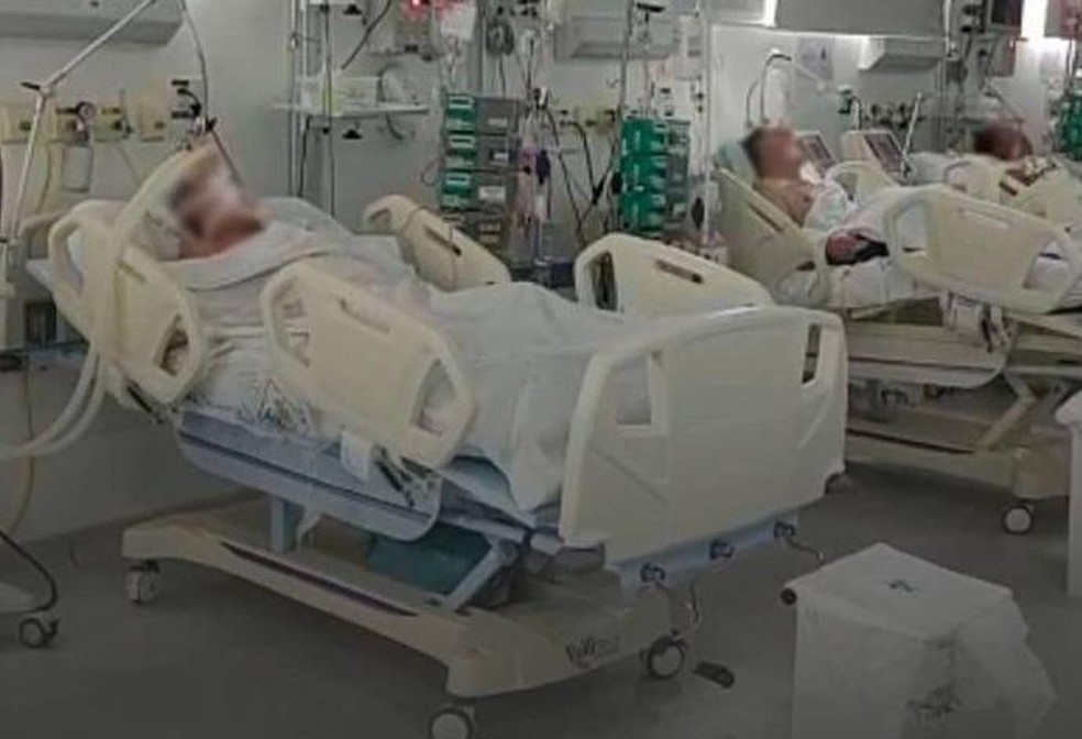 UTI com pacientes de Covid-19, em imagem de arquivo — Foto: TV Globo/ Reprodução