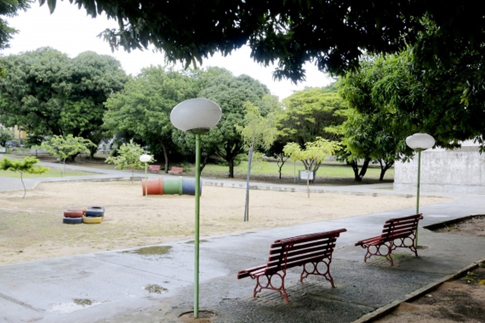 Bosque das Mangueiras é um espaço público em Lagoa Nova — Foto: Alex Régis