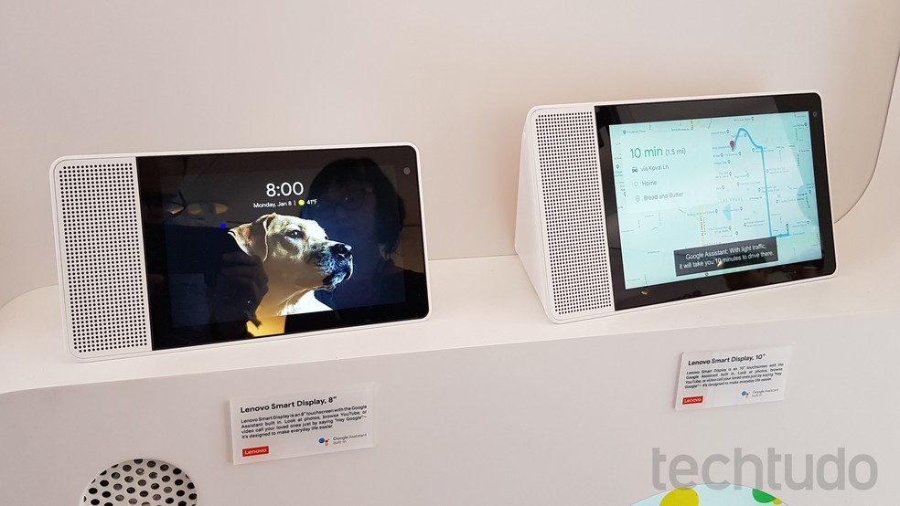 Smart display com sistema do Google  (Foto: Thássius Veloso/TechTudo)