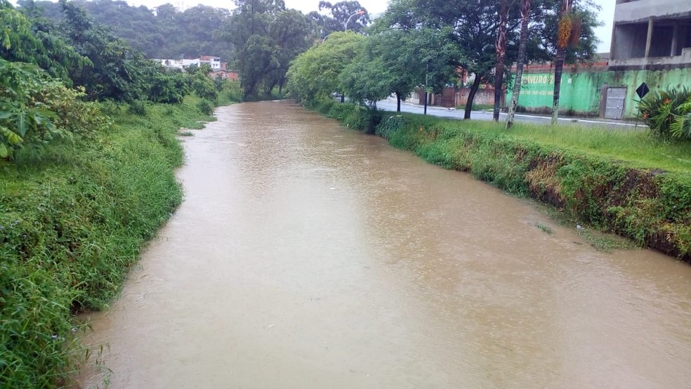 Chuva em Balneário Camboriú neste domingo — Foto: Prefeitura de Balneário Camboriú/ Divulgação