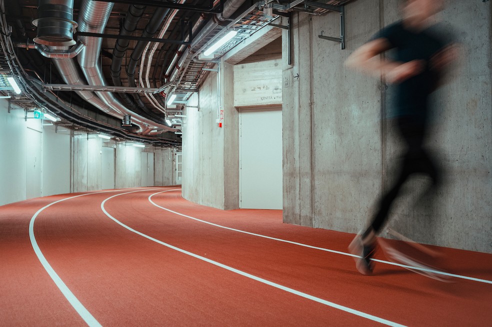 Pista de corrida subterrânea em Helsinki em foto sem data — Foto: Jussi Hellsten/Banco de Imagens da Prefeitura de Helsinki