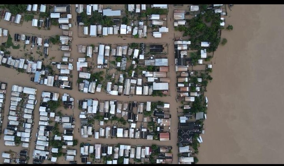 Município de Boca do Acre afetado por enchentes no Amazonas — Foto: Divulgação/Defesa Civil