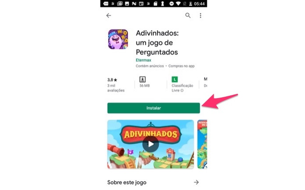 Adivinhados está disponível para download gratuito na Google Play Store — Foto: Reprodução/Marvin Costa