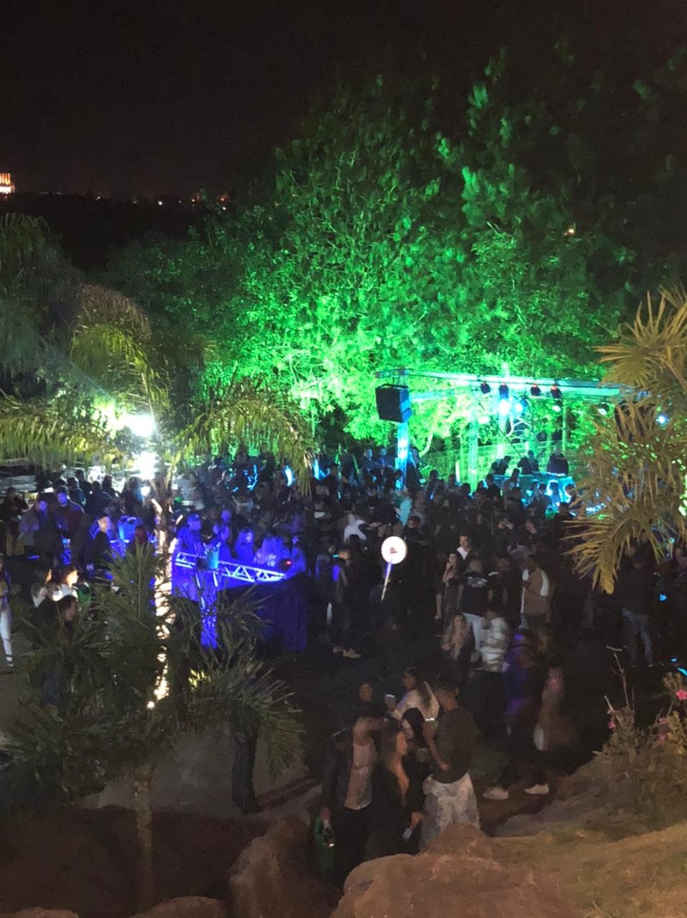 Eventos foram desmobilizados entre 21h e 22h30 — Foto: Guarda Civil Municipal de Nova Lima/Divulgação