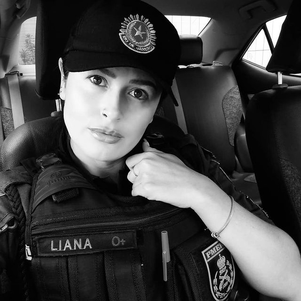 PM Liana, morta com tiro na cabeça — Foto: Redes sociais