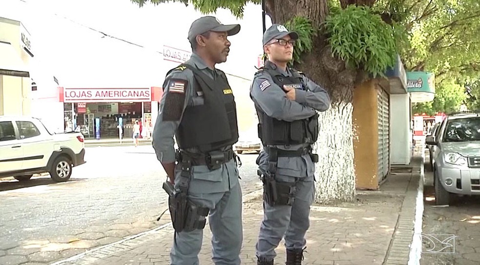 Segurança é reforçada no primeiro turno das eleições no sul do Maranhão — Foto: Reprodução/TV Mirante