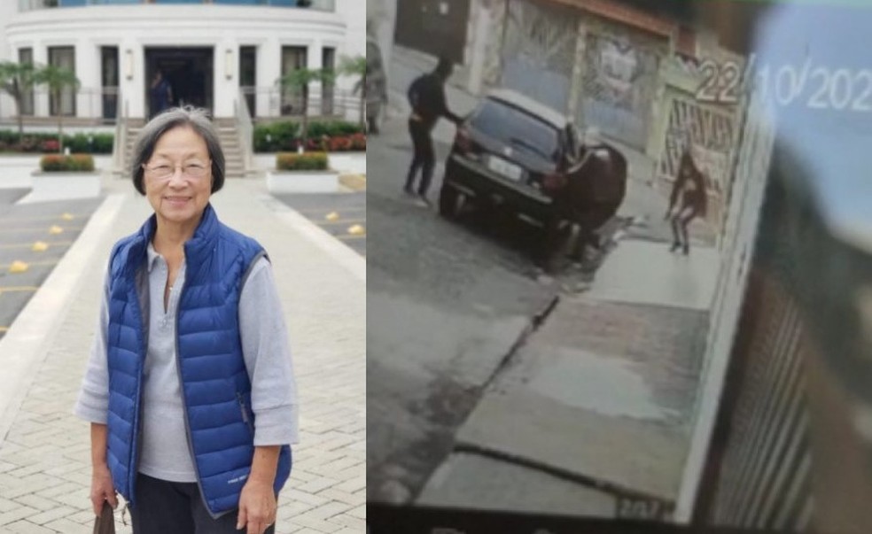 Enfermeira de 81 anos foi morta em casa em SP — Foto: Reprodução/Facebook - Reprodução/Câmera de segurança