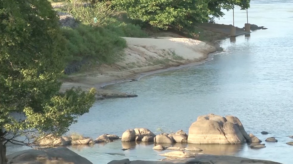 Rio Machado, em Ji-Paraná (RO) — Foto: Gedeon Miranda/Reprodução