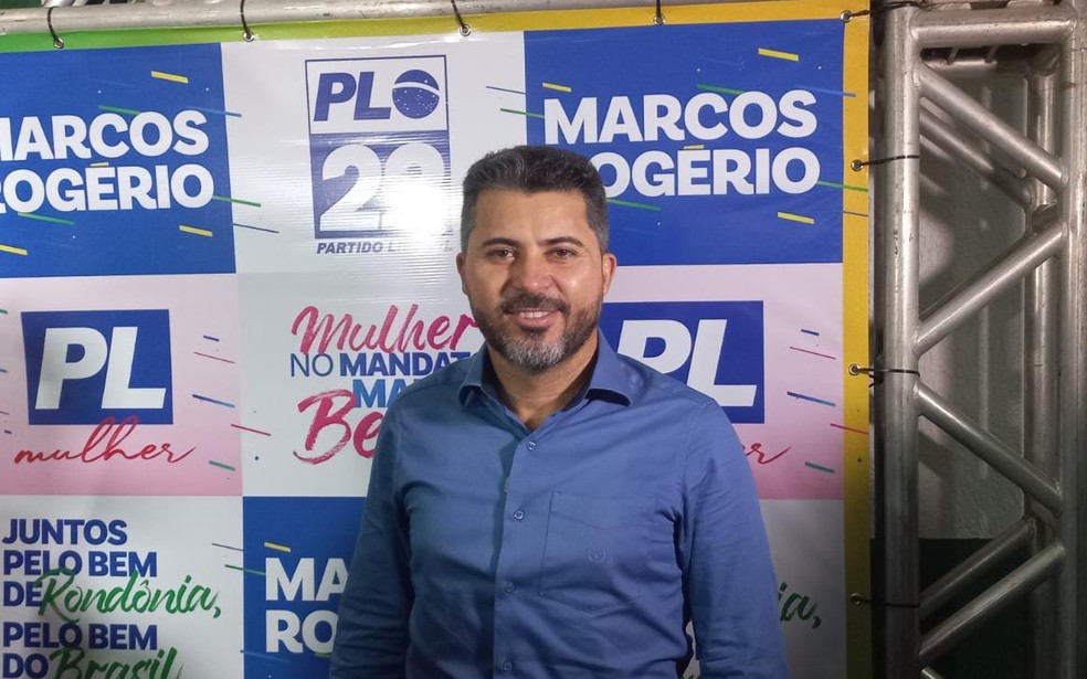 Marcos Rogério foi anunciado candidato a governador de Rondônia pelo PL — Foto: Jaíne Quele Cruz