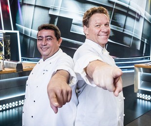 Batista e Claude Troisgros no 'Mestre do sabor' | Victor Pollak/TV Globo