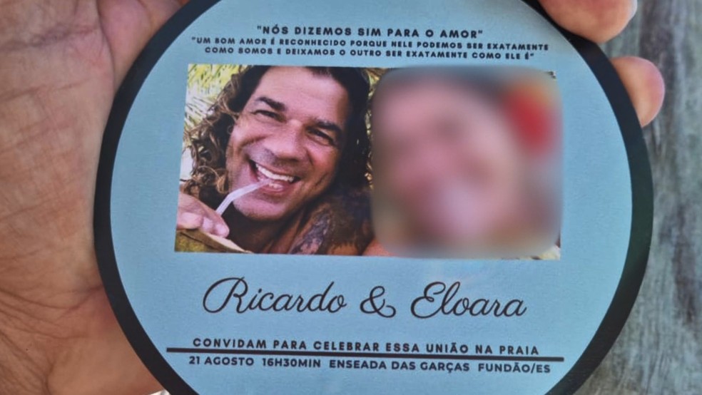Ricardo Marcos Pinto Coelho Barcelos foi assassinado em Fundão neste sábado (21), horas antes de seu casamento — Foto: Reprodução/TV Gazeta