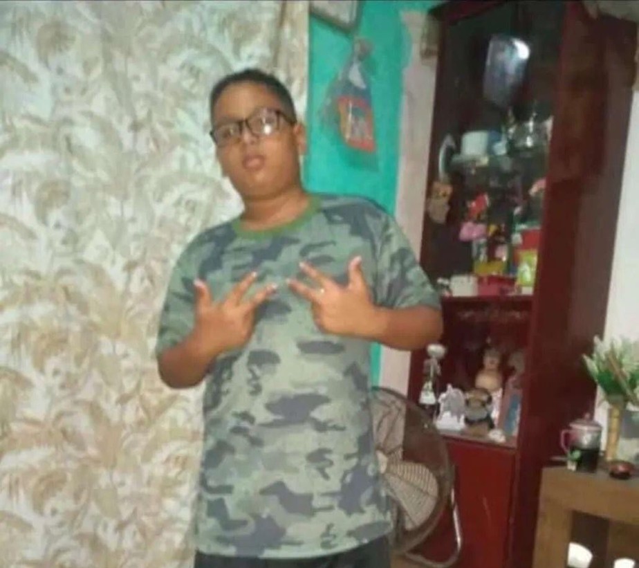 Ney Kayque, de 11 anos, foi baleado na cabeça