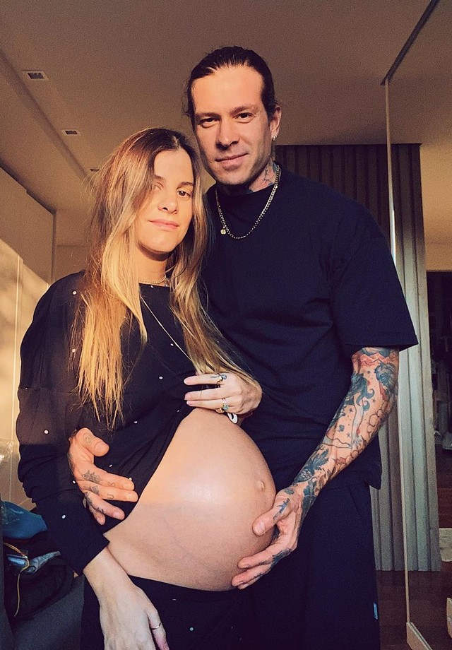 Shantal com 8 meses de gravidez do segundo filho (Foto: Reprodução/Instagram)