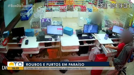 Roubos e furtos assustam moradores de Paraíso do Tocantins