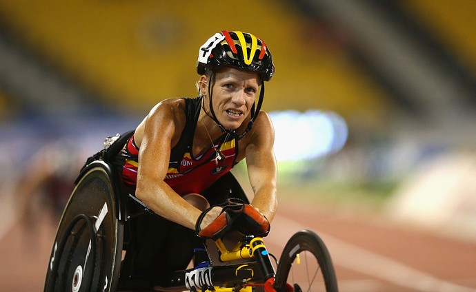 Marieke Vervoort venceu três provas no Mundial de Doha, no Catar em 2015 (Foto: Getty Images)