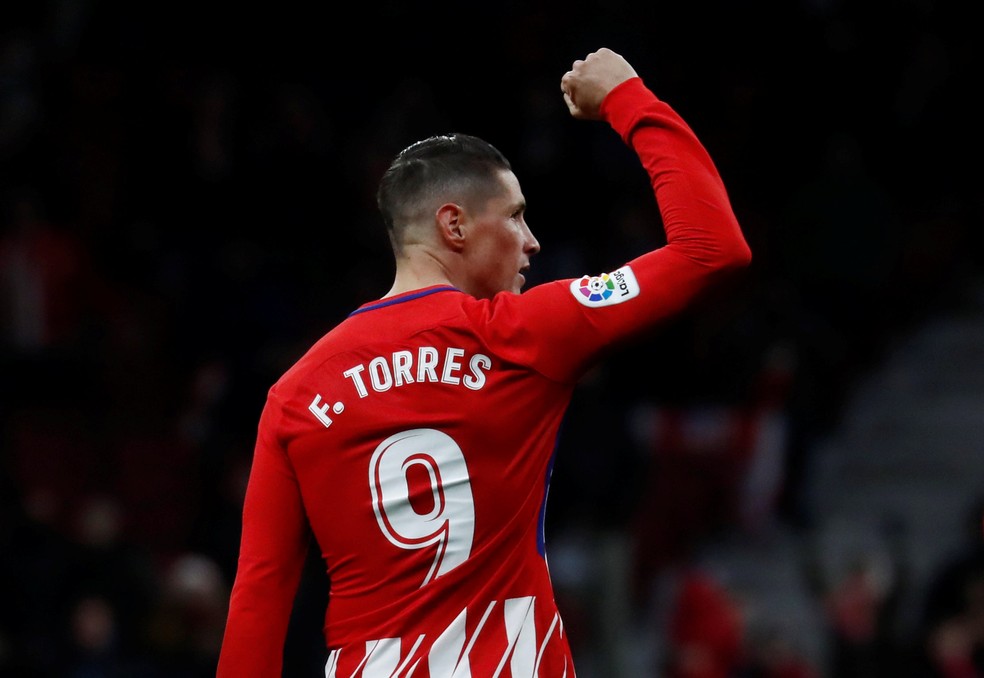 Torres durante partida do Atlético de Madrid (Foto: REUTERS/Juan Medina)