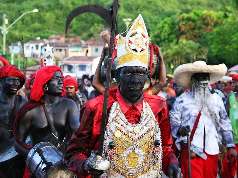 Festa dos Lambe-Sujos e Caboclinhos acontece no domingo em Laranjeiras — Foto: Bruno César/Divulgação