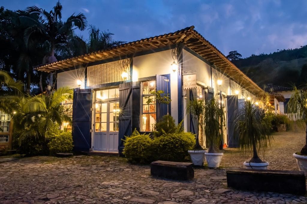 Restaurante Dom João, antiga casa de engenho da fazenda (Foto: Fazenda Florença / Divulgação)