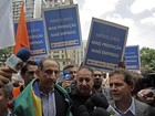 Entidades protestam em São Paulo por redução de juros
