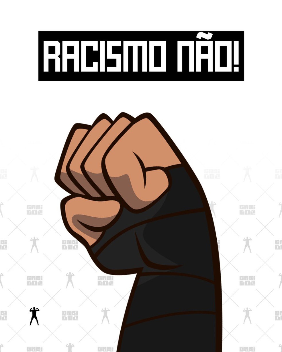 Racismo não!, grita Gabigol em suas redes sociais — Foto: Divulgação/Gabigol store