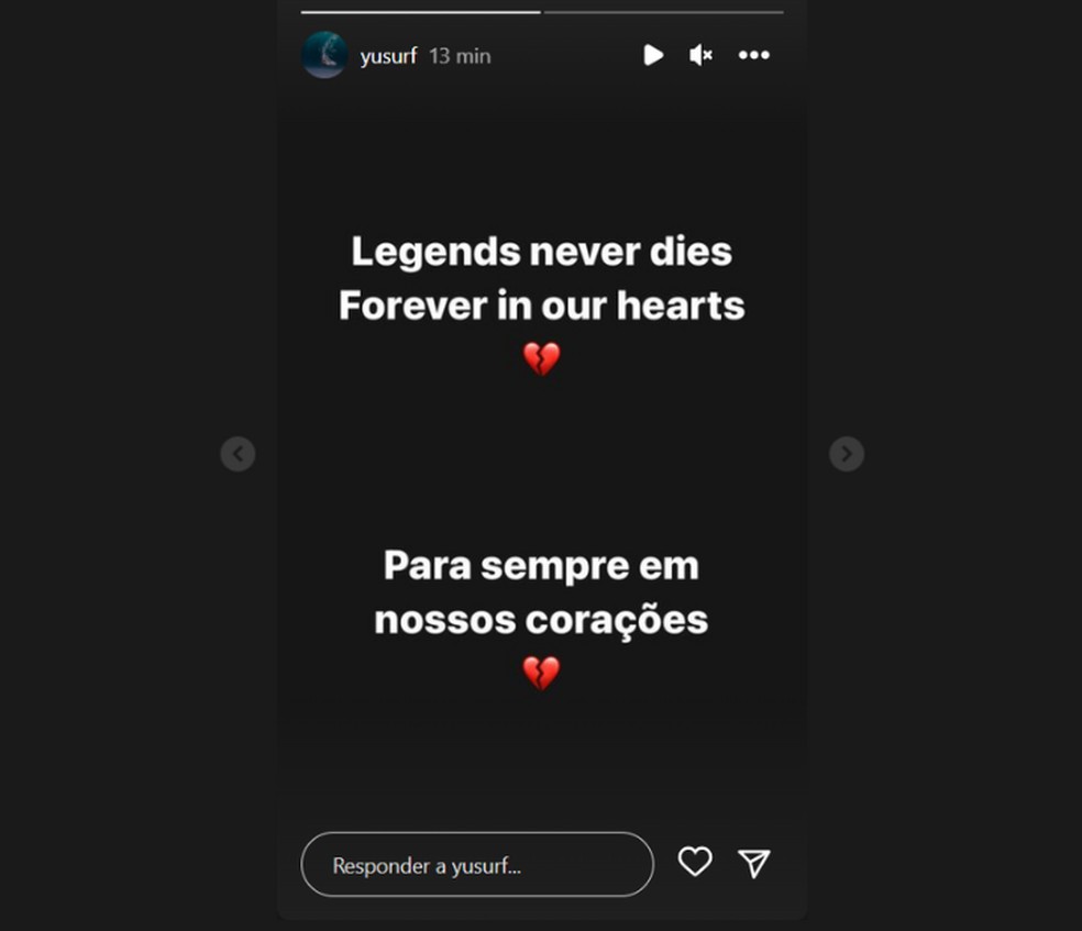Yuri Soledade lamentou morte de amigo nas redes sociais — Foto: Redes sociais
