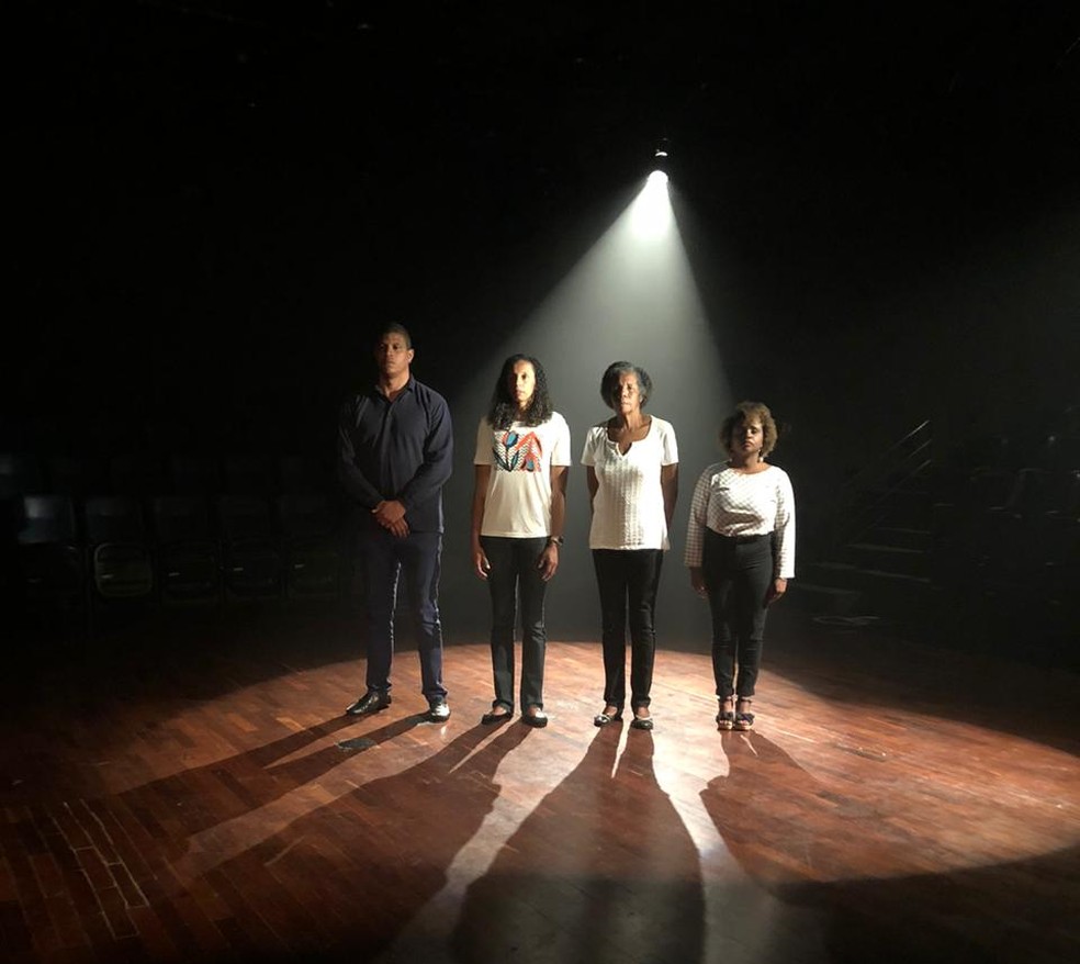 Bastidores da gravação para o dia da Consciência Negra — Foto: Júlio Aguiar
