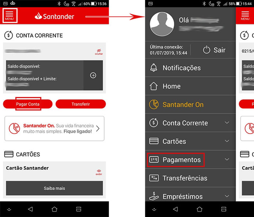 Como pagar contas pelo celular com o app do Santander Produtividade