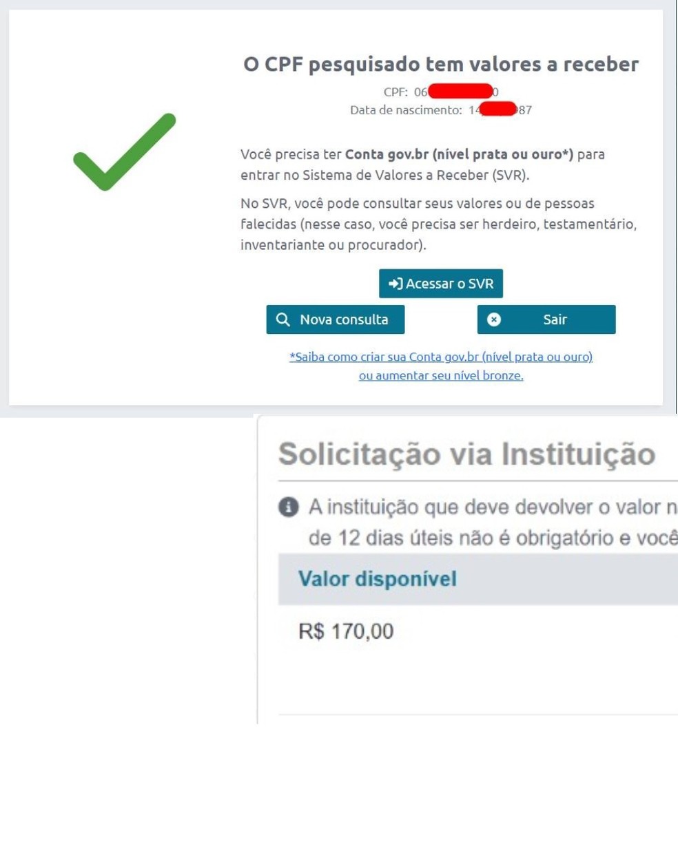 Empresário tem R$ 170 'esquecidos' em banco — Foto: Reprodução/Michel Lopes Del Sent