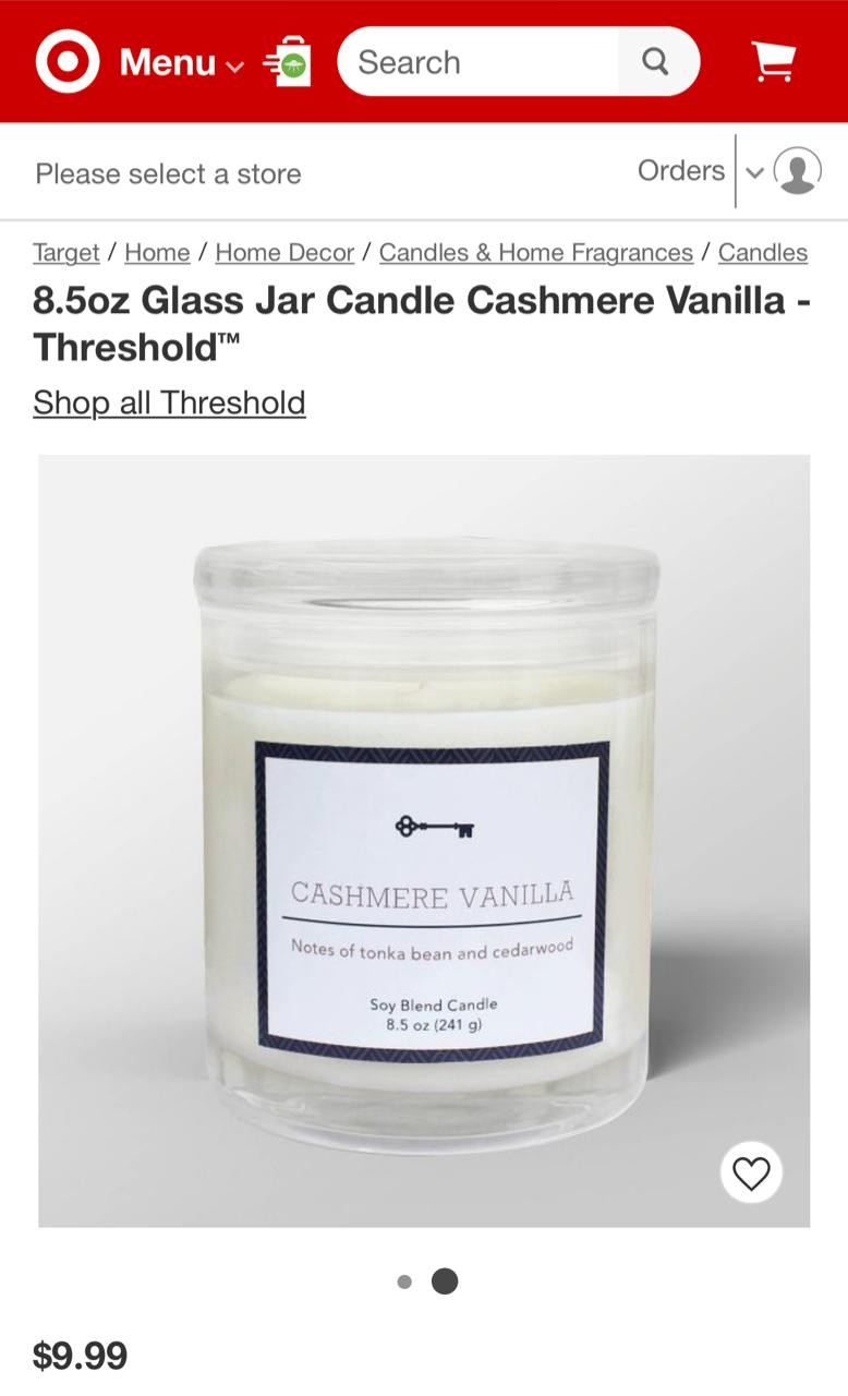 Harry styles cheap target candle