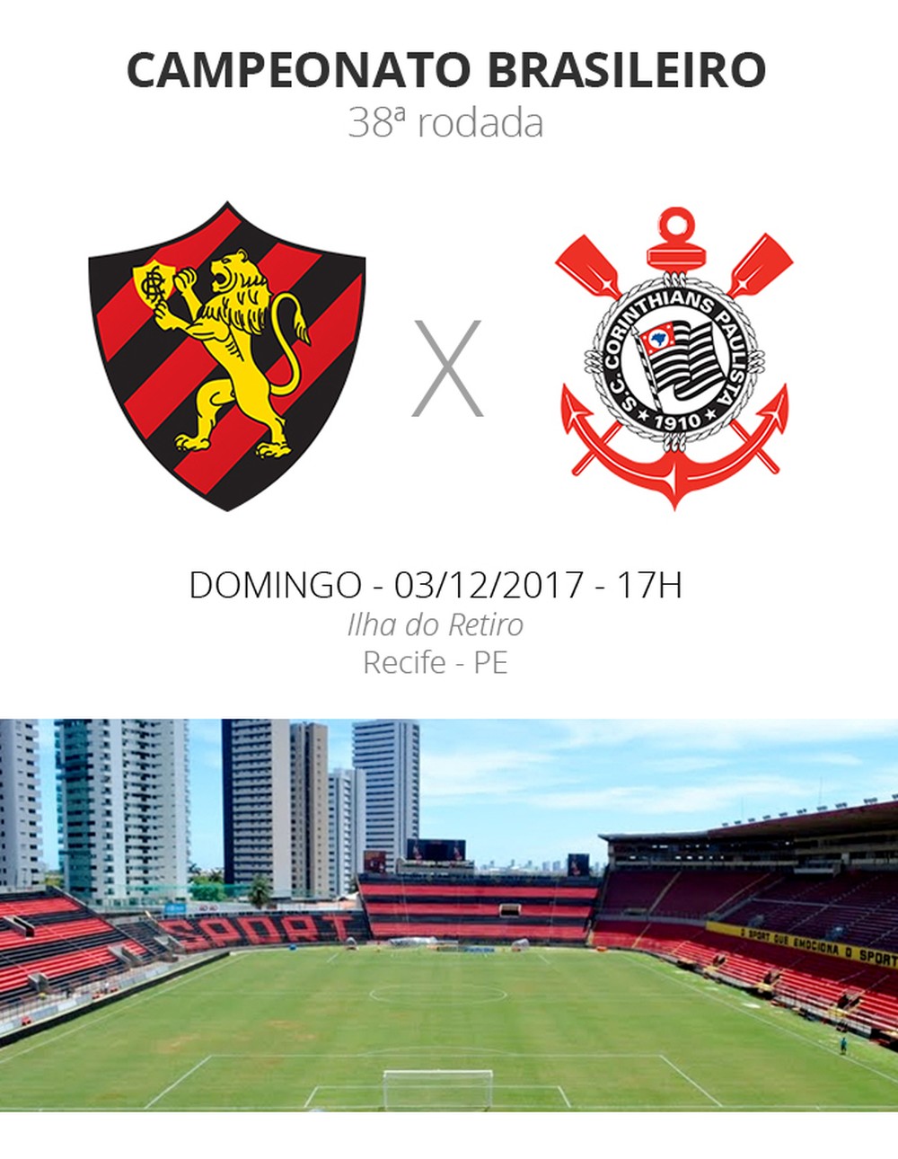 Rodada #38: Tudo o que você precisa saber sobre Sport x Corinthians