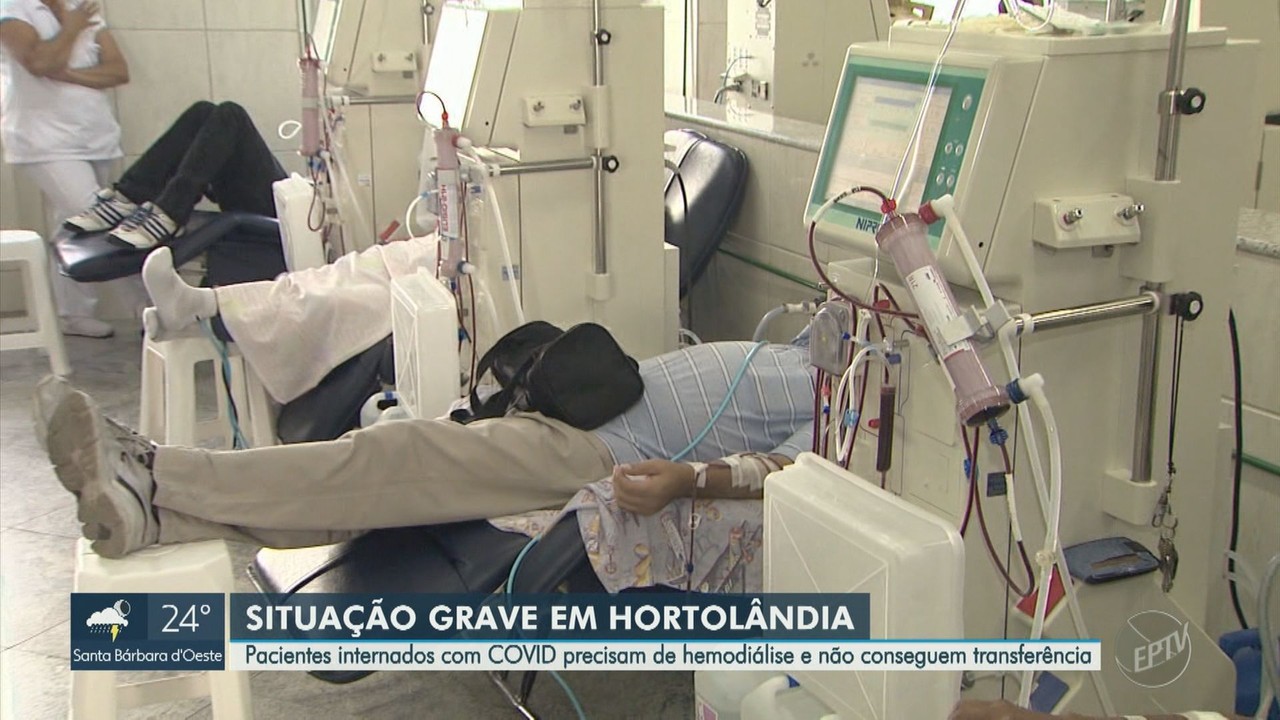 Pacientes com Covid-19 que precisam de hemodiálise aguardam transferência em Hortolândia