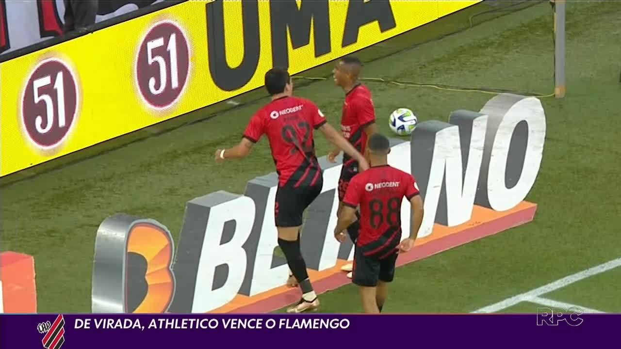 De virada, Athletico vence o Flamengo na Arena da Baixada