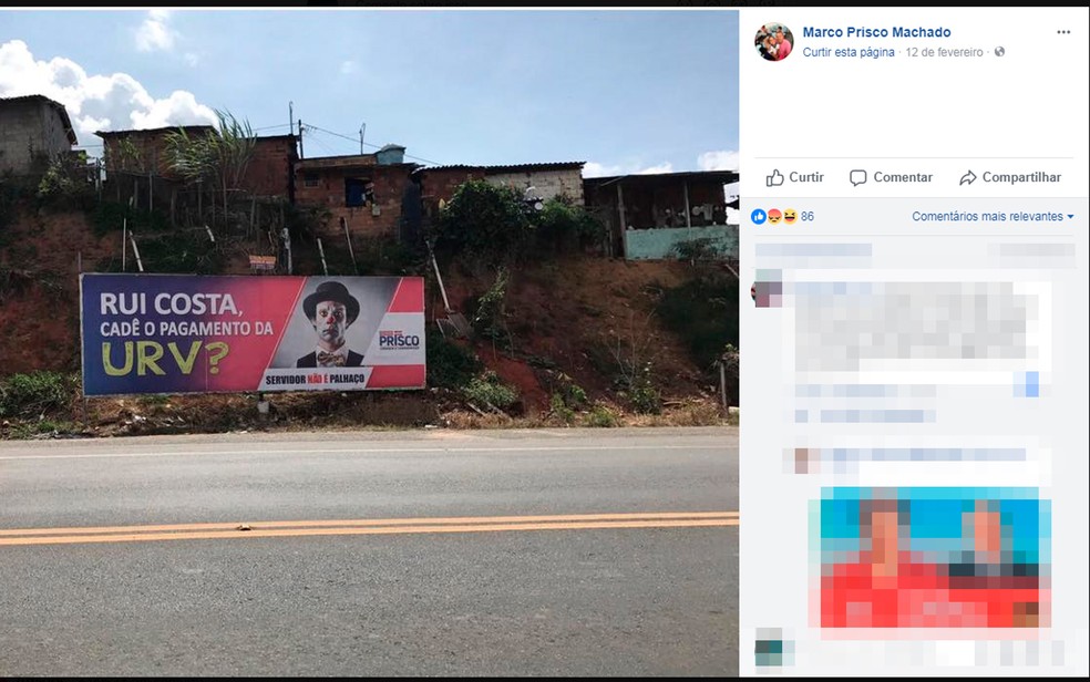 Outdoors de propaganda eleitoral antecipada colocados por Marco Prisco, na Bahia (Foto: Reprodução/ Facebook)