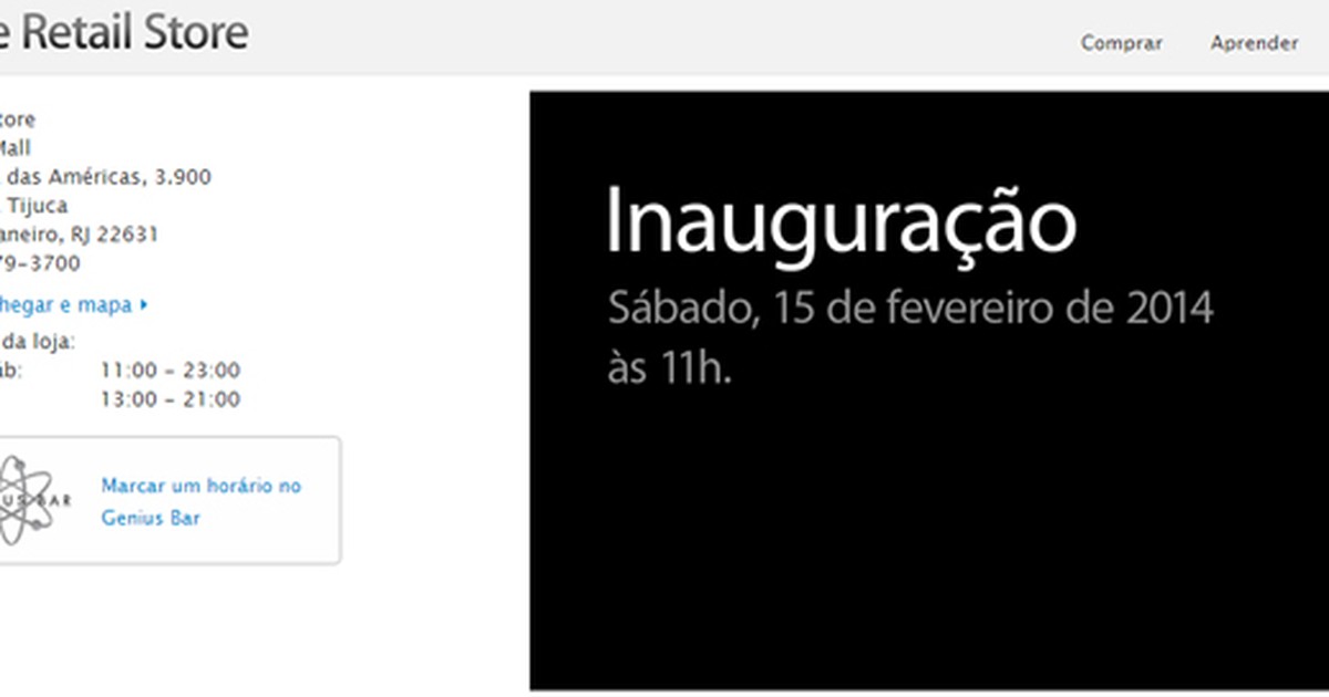 Primeira Apple Store brasileira será lançada no Rio de Janeiro