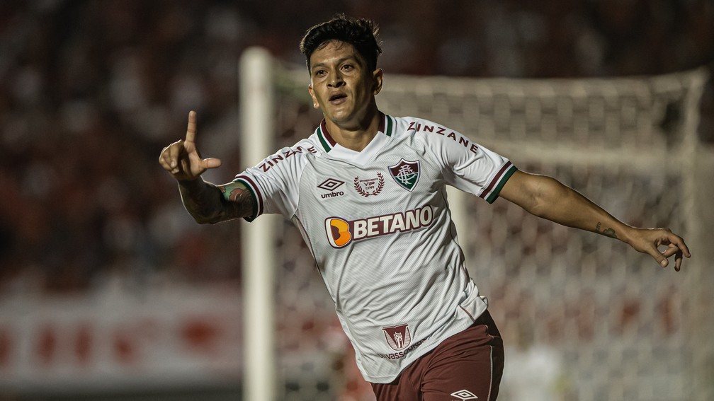 Cano comemora o gol do Fluminense — Foto: Marcelo Gonçalves/Fluminense FC