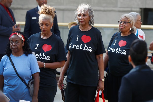 Fãs se despedem de Aretha Franklin (Foto: Getty Images)