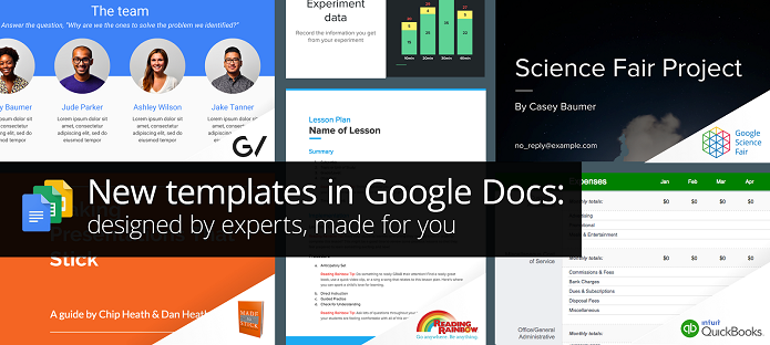 Google lançou novos templates para o Docs (Foto: Reprodução/Aline Jesus)