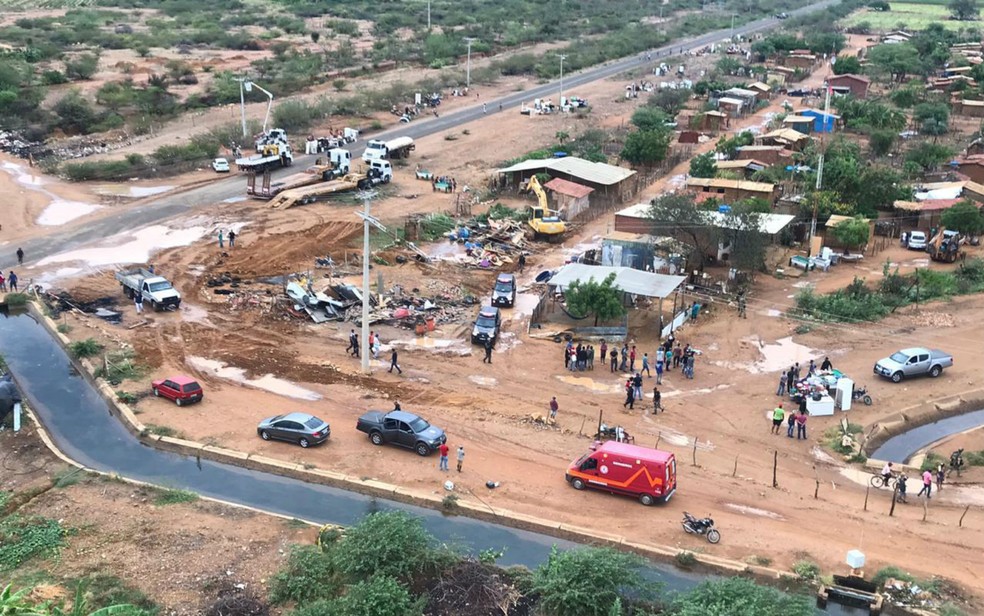 Ação de reintegração de posse de lotes da Codevasf é deflagrada no norte da Bahia  — Foto: Divulgação/PF