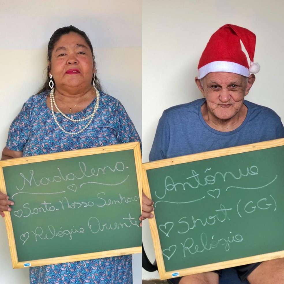 Madalena e Antônio deram o recado do que querem ganhar — Foto: Denyce Araújo/ Divulgação