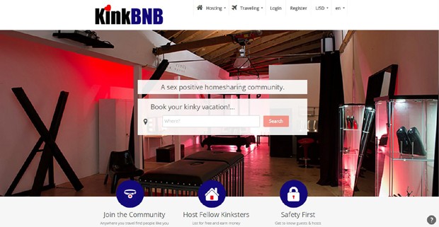O layout do KinkBNB (Foto: Reprodução)