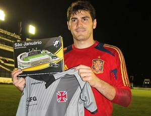 Casillas goleiro Espanha presente Vasco (Foto: Divulgação / Site Oficial do Vasco)