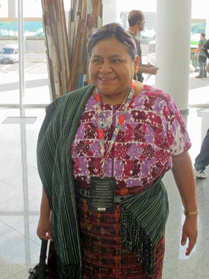 Ganhadora do Nobel da Paz de 1992, a guatemalteca Rigoberta Menchú vai participar do II Fórum Global de Sustentabilidade do SWU  (Foto: Dennis Barbosa/G1)