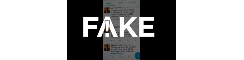 É #FAKE print de rede social em que Marcelo Freixo culpa PM pela violência em Porto Alegre e pede aumento do auxílio-reclusão 