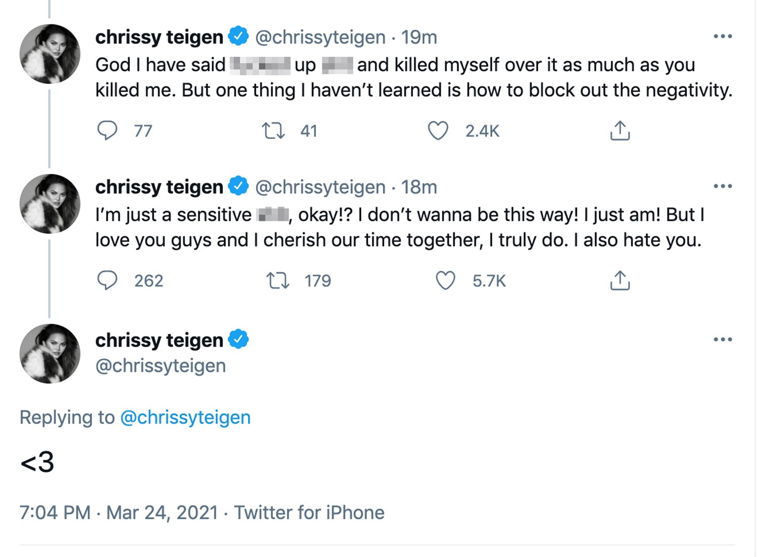 Chrissy Teigen decide excluir conta em rede social (Foto: Twitter)