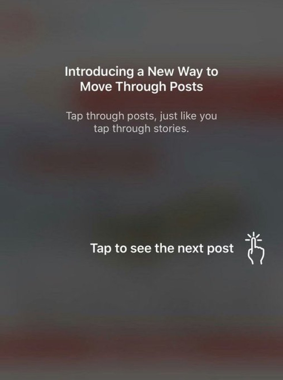 Atualização do Instagram passou a apresentar postagens na horizontal — Foto: Reprodução