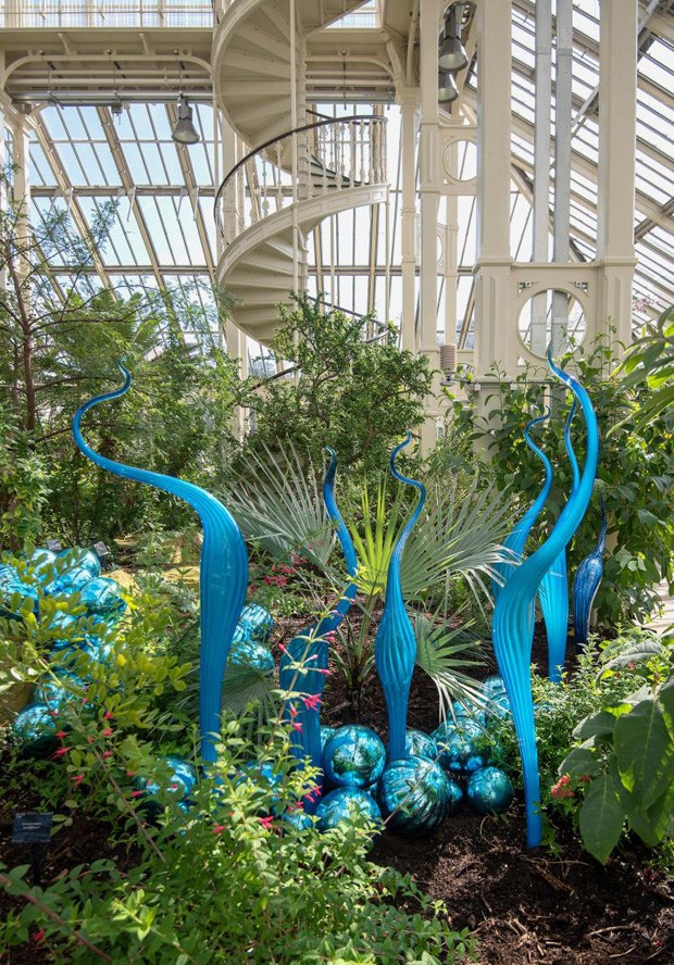 Esculturas de vidro impressionam no Kew Gardens, em Londres (Foto: Divulgação)