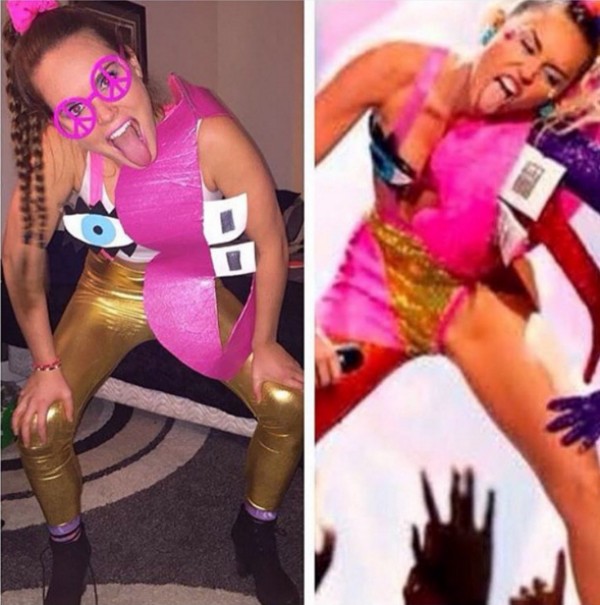 Outra fã inspirada em Miley Cyrus no Halloween (Foto: Reprodução/Instagram)