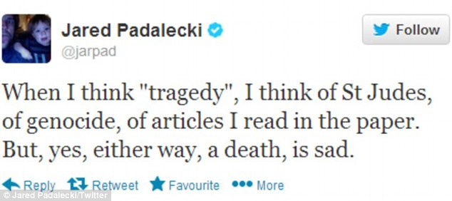 Tweet de Jared Padalecki (Foto: Reprodução)