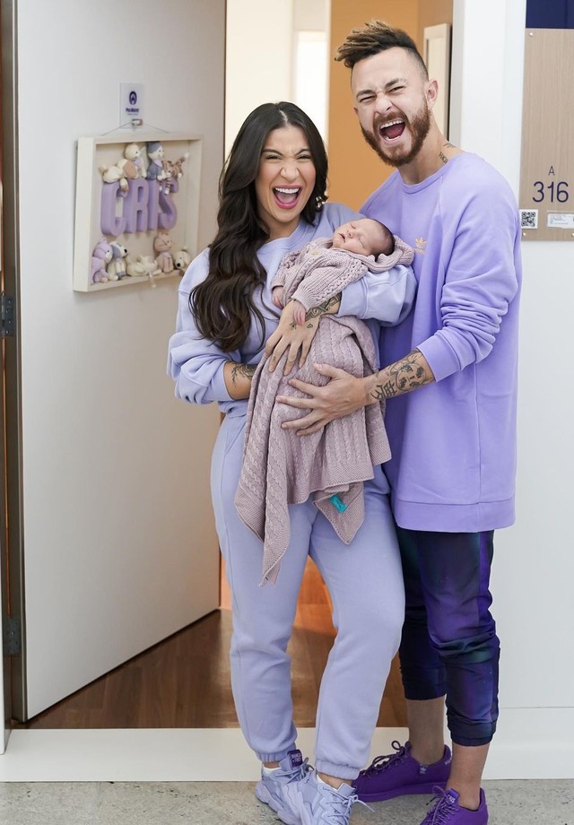Bianca Andrade, Fred e o baby Cris (Foto: Reprodução/Instagram)